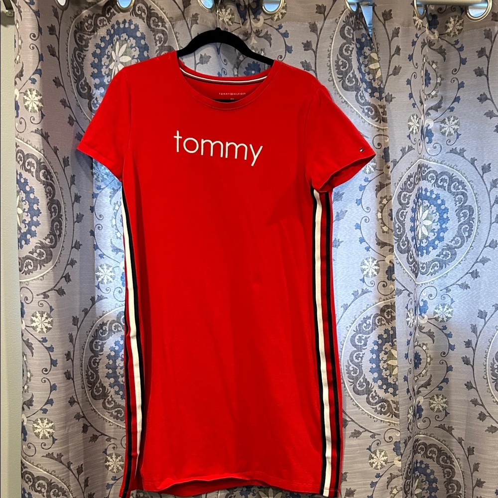 Tommy Hilfiger Red T-Shirt Dress